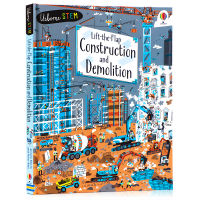 Usbornes construction and demolition popular science flip book lift the flap construction and demolition English original picture book stem encyclopedia popular science enlightenment reading of architectural knowledge