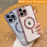 Camera Lens Protector Case For iPhone 13 13 12 11 Pro Max Silicone For Magsafe Plating  Magnetic Wireless Charging Protect Cover Camera Cases Covers a