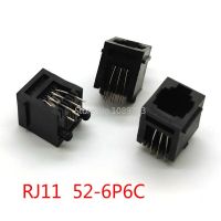 ซ็อกเก็ต RJ12โทรศัพท์6-Core RJ11 180คริสตัล20ชิ้นที่นั่งแนวตั้งเพศหญิง52-6P6C องศาวงจรไฟฟ้าและชิ้นส่วน