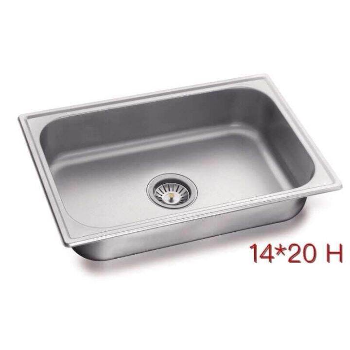 TOTOBUILD STAINLESS KITCHEN SINK 14X20 16X24 With Strainer SWC Lazada PH   6d5d1e725651a2ed19f775a8760ba52e  720x720q80 