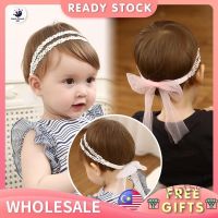 【hot sale】☈✇❇ C05 ?Ready Stock? Cute Lace Flower Baby Hairband Girls Elastic Headband Infant Bow Hair Accessories Kids Headwear