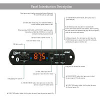 บอร์ดโมดูลบอร์ดถอดรหัส MP3เครื่องขยายเสียงบอร์ดถอดรหัส2*40W พร้อมรีโมทคอนโทรลอินฟราเรดสำหรับ MTS-MY ฟังก์ชั่นที่รองรับบลูทูธ