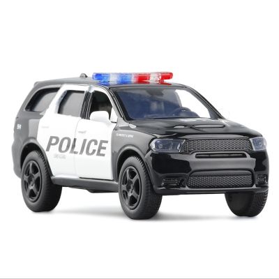 1:36 Dodge Durango American Police Car SRT Cat Sports Car Alloy Car Model Return Force Door Opening Toy F127