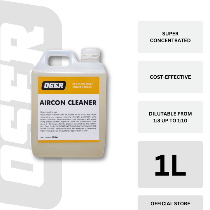 OSER Aircon Coil Cleaner Alkaline Super Concentrated Fast Acting
