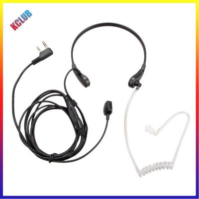 ชุดหูฟังไมโครโฟนหลอดอะคูสติกแฝง PTT คอ2Pin สำหรับ UV-5R Baofeng