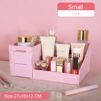 LED Mirror Makeup Organizer Bathroom Large Capacity Drawer Makeup Storage Box Skin Care Dressing Table Girl Cosmetic Beauty Case