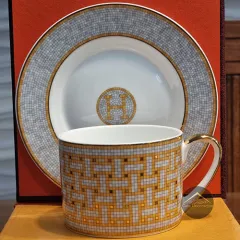 Louis Vuitton Porcelain Espresso Cup & Saucer Set Of Three Louis Vuitton |  The Luxury Closet
