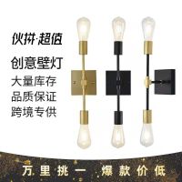 Cross-border hot style restoring ancient ways of creative minimalist corridor hotel rooms bedroom wall lamp of the head of a bed children room lamp indoor lamps and lanterns ❤