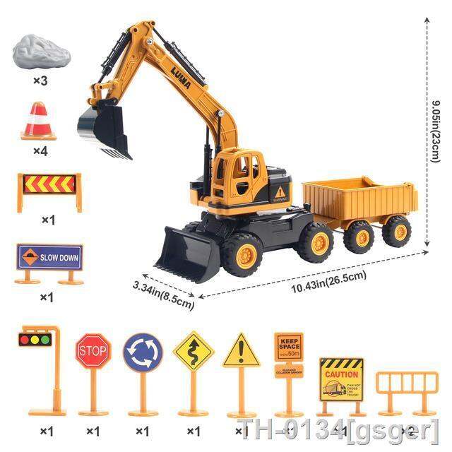 constru-o-ve-culos-set-escavadeira-bulldozer-engenharia-trailer-truck-ve-culo-presentes-para-crian-as-meninos