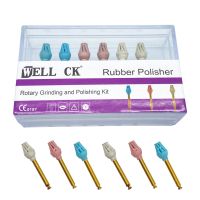 ；‘【；- Well CK 6Pcs/Box Dental Ruer Polisher Composite Resin Polishing Diamond System RA Disc Kit 14Mm Wheel Spiral Flex Brush Burs