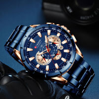 CURREN Sport Watches Men‘s Luxury nd Quartz Clock Stainless Steel Chronograph Big Dial Wristwatch with Date Relogio Masculino