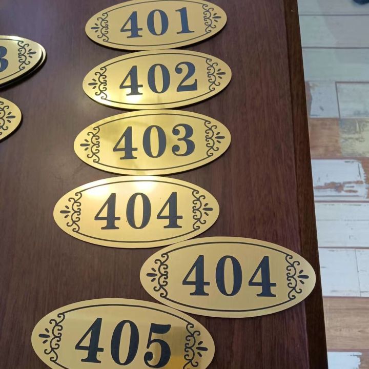 ป้ายทะเบียนห้องเลขที่กำหนดเอง20-10ซม-สติกเกอร์ดิจิตอลบ้านหอพักโรงแรมบ้านเลขที่กำหนดเอง
