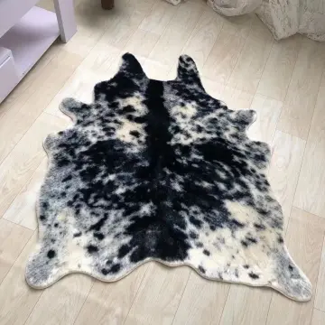 Cowhide Carpet Cow Print Rug American Style For Bedroom Living