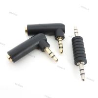 Gold plated 3.5 jack Right Angle male Female to 3.5mm 3/4Pole Male Audio Connector Stereo Plug L Shape Jack Adapter 1pcs WDAGTH