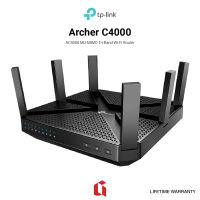 TP-LINK Archer C4000 AC4000 MU-MIMO Tri-Band Wi-Fi Router