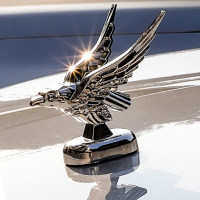 รถ Eagle Emblem Ornament ตกแต่งเครื่องยนต์ Hood 3D Eagle Emblem Modification Badge โลโก้อุปกรณ์ตกแต่งภายนอก