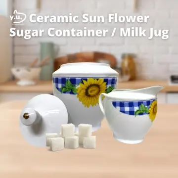 Sugar & Creamer &Milk Pots Pitcher Ceramics Seasoning Jar Creamer