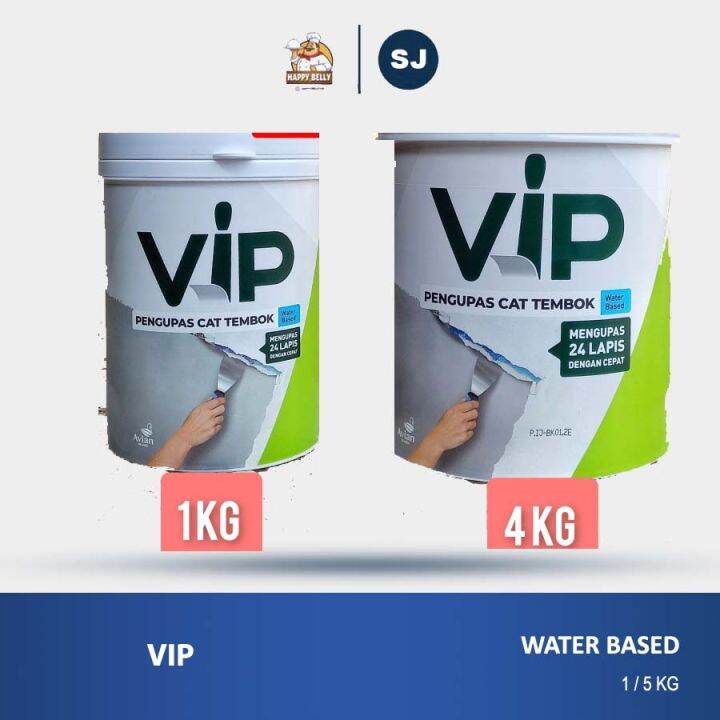 VIP PENGUPAS CAT TEMBOK WATER BASED CAIRAN PERONTOK PAINT REMOVER 5 KG Lazada Indonesia