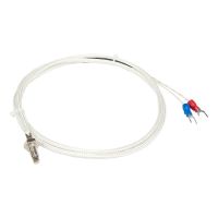 Limited Time Discounts FTARB01 K E Type M6 M8 M10 Bolt Head 1M Fibreglass Braided Cabel Screw Thermocouple Temperature Sensor