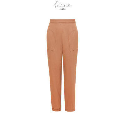 Shaka Leisure SS21 Wrinkle Twill Carrot Pants กางเกงทรงแครอท ใส่ซิปซ่อนด้านหลัง มีเกล็ดเอว ปลายขาจั๊ม PN-L210606