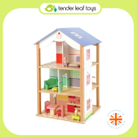 Tender Leaf Toys ของเล่นไม้ บ้านตุ๊กตา บลูเบิร์ดวิลล่า Bluebird Villa