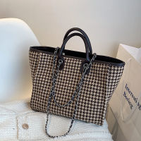 Luxury tote bag classic wool handbag female top nd large capacity crossbody bag fashion chain ladies shopping shoulder tote