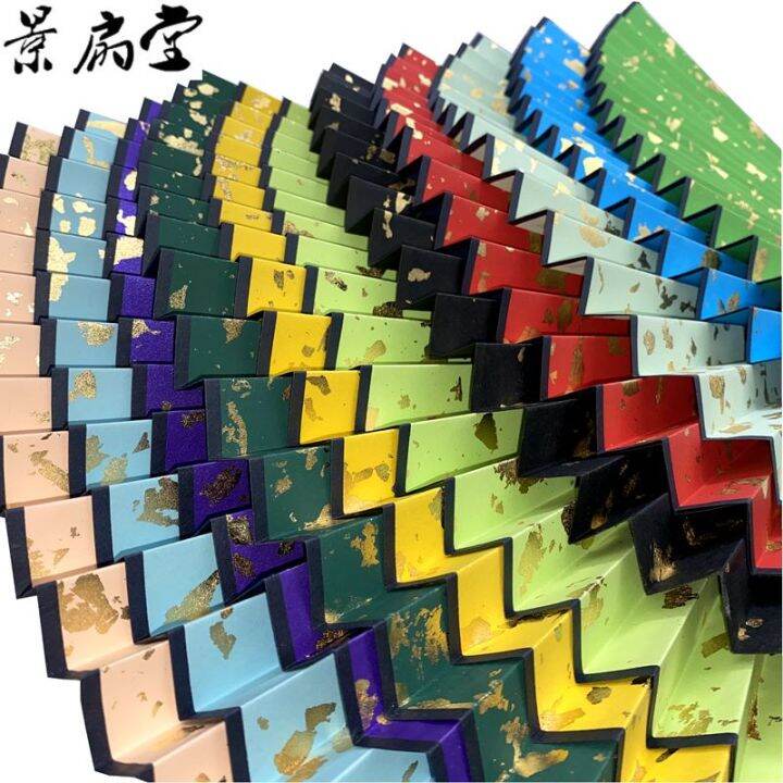 New special rice paper folding fan 9/95 inch 18 square Soviet ultra