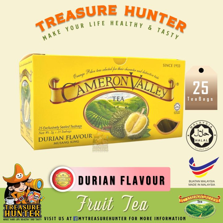 Cameron Valley Musang King Durian Flavour Black Tea 25 Individual ...