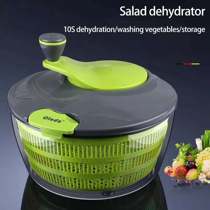 Salad Spinner, 2.5L Fruits Vegetables Drainer Vegetable Washer