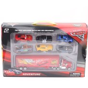 7 cái xe Pixar 3 Lightning McQueen Jackson bão chú xe tải 1 55 Diecast ABS