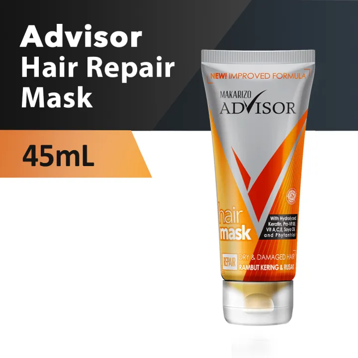 Makarizo Advisor Hair Repair Mask Tube Royal Jelly, Phytantriol dan Pro