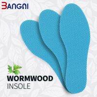 [Fashion goods060]BANGNI Wormwood Deodorization Insoles Soft Memory Foam Breathable MeshShoes Pad Cushioning Inserts สำหรับ Men Women