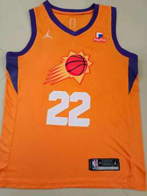 Ready Stock High Quality 22 Deandre Ayton Phoenix Suns Basketball 2020/21 Swingman Jersey - Orange