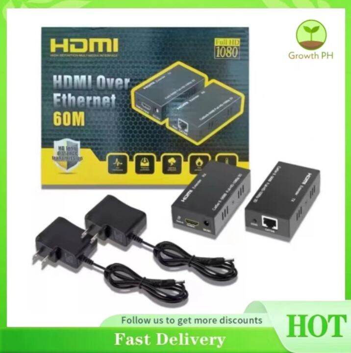 HDMI Network LAN Extender Over Single Cable CATSE/6 Rj45 FHD