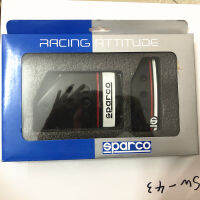 Sparco สไตล์สีดำอลูมิเนียมลื่นแก๊ส Brake Pedal Pad คลัชออโต้คาร์ 2 ชิ้น
