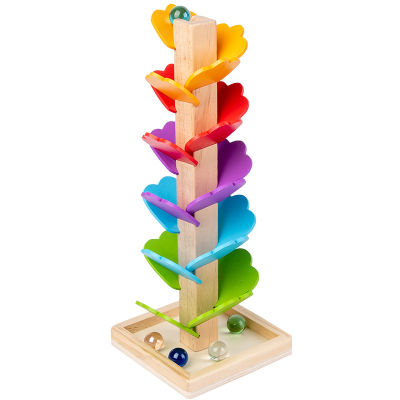 Kids Educational Toy Wood Tree Marble Ball Run Track Games for Kids Classroom Baby Intelligence Toys
