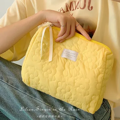 High-end MUJI Niche Cloud Cosmetic Bag Cosmetic Storage Bag Underwear Storage Bag Portable Travel Large Capacity Toiletry Bag