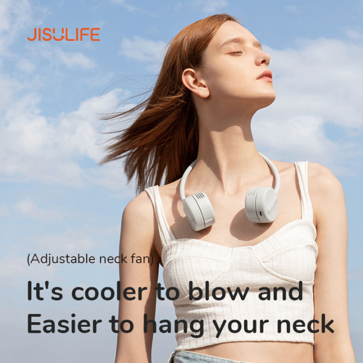 jisulife-fa25-adjustable-neck-fan-พัดลมคล้องคอไร้สายน้ำหนักเบา-ประกัน-6-เดือน