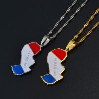 Anniyo Paraguay Map Flag Pendant Necklaces Paraguay Rohaihu Maps Jewelry Paraguayan  #244721 Cables