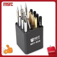 MSRC BST-R16 กล่องหัวบัดกรี ทนทานต่อการใช้งาน ที่จัดระเบียบของ กล่องจัดเก็บแบบแยกประเภท ที่วางของ แบบพกพาได้ เคสแบบ16รู สำหรับ T210 JBC สำหรับ T12/T245/ปลายหัวแร้งบัดกรี C115 อุปกรณ์เสริมการบัดกรี