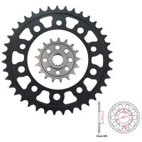 LOPOR 520 CNC 17T39T Front Rear Motorcycle Sprocket for NC750 NC750 2014-2020 D-E,F,G,H,J,K Integra DCT J Vultus XD-E,F,G,H