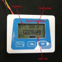 Digital LCD Display Water Flow Sensor Meter Flowmeter Totameter Temperature Time Record With G1/2 Flow Sensor Drop Ship