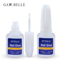 GAM-BELLE 10g Nail Glue Quick Drying Fake Tips Nail Glitter Acrylic Rhinestone Tools With Brush 3D Nail Art Accessories Glue Adhesives Tape