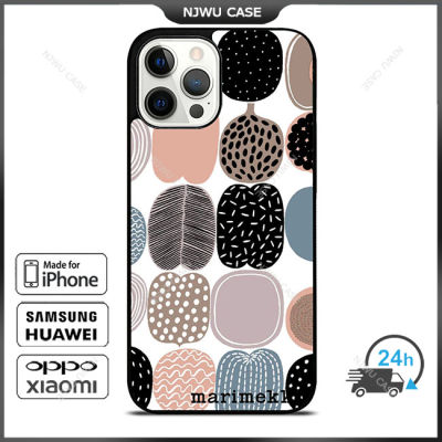 Marimekko 10 Phone Case for iPhone 14 Pro Max / iPhone 13 Pro Max / iPhone 12 Pro Max / XS Max / Samsung Galaxy Note 10 Plus / S22 Ultra / S21 Plus Anti-fall Protective Case Cover