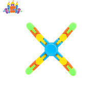 SS【ready stock】Intelligence Diy Rotary  Gyro  Fingertip  Interactive  Toy, Four-corner Chain Desktop Stress Relief Kinetic Spinner, Hypnosis Tool Child Gift