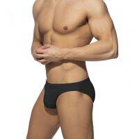 ?  UXH Art Candidate Mens Black Triangular Low Waist Swimming Trunks Body Show Pants
