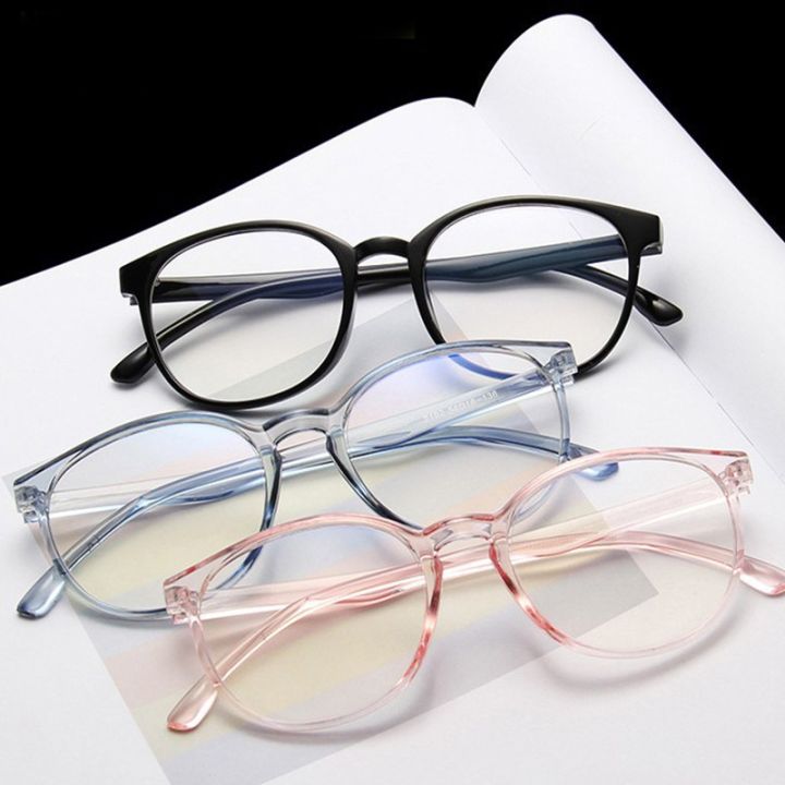 zomi-แฟชั่นป้องกันสีฟ้าใสเลนส์ผู้หญิงรอบแว่นตาแว่นตาป้องกันรังสีแว่นสายตาแว่นตา