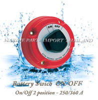 2 Position Battery Isolator Disconnect Selector Switch Red Boat ON/OFF 250/360A-Marine Boat