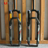 LUTU MTB 26 27.5 29 "Fork Supention Mountain Bike Straight Tube Manual Lock ke Forks With Bicycle ADAPTER Suspension Fork