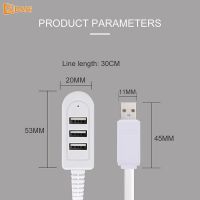 【YF】 Mini Usb 2.0 Hub Socket Pattern Splitter Cable Adapter 3 Port High Speed Universal Accessories Multi-function